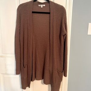 Say What? Mauve Cardigan L